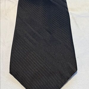 Elegant Black Striped Tie Vintage
